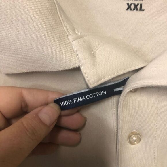 Boca XXL Tan 100% Prima Cotton Polo NWT - Picture 4 of 5